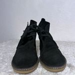J.Crew Black Suede Macalister Wedge Ankle Boots Size 10 Photo 3