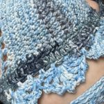 Crochet Top Blue Size M Photo 0