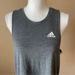Adidas  | Gray Three Stripe Aeroready Primegreen  Gray Tank Top Sz L Photo 2