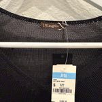 J. McLaughlin Anne Long Sleeve V-Neck Tunic Black Cover Up NWT $188 MSRP Photo 2