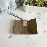 Steve Madden Logobar SNDSTRM Trifold Wallet Wristlet Brown Neutral New Photo 4