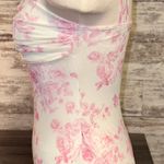 Boutique Pink And White Floral Dress Photo 3