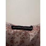 Brandy Melville  Rose Floral Mini Dress Open Back Size Small Sun Dress Photo 2