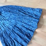 Ralph Lauren Lauren Blue Boho Cottagecore Midi Skirt sz Large cotton Photo 7