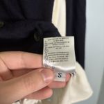 Semicouture Women's Wool‎ Navy White Contrast Cardigan Size Small Old Money Photo 11