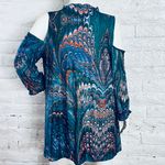 Simply Aster By Firmiana Tunic Top/Dress Patterned Size 2X Open Shoulders Photo 7