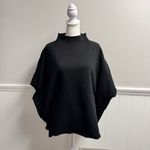 Frank & Eileen Audrey Funnel Neck Capelet Triple Fleece One Size OS Black Photo 10