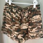 Love Tree Cream and Green Camouflage Cargo Shorts Photo 0