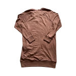 prAna  Cozy‎ Up Teddy Size Large Brown Long Sleeve Shift Sweatshirt Dress Photo 2