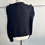 Who What Wear Size L Stretch Black Ribbed knit Cardigan Neutral Chic Versatile Photo 5
