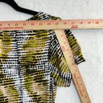 Worthington S Abstract Dot Print Stretch Ruched Top Yellow Chic Y2K Girlhood Photo 6