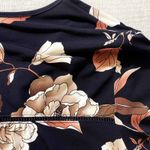 Dress Barn | Black Floral Peasant Top | Large Photo 5