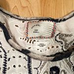 Anthropologie  Postage Stamp Blue Lace Floral Short Sleeve Top Women’s Small Photo 4