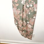 Emily Wonder green pink asymmetrical halter sheath maxi dress size small NWT Photo 7