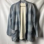 Free Country NWT LUXE+FLEECE WO SIZE MEDIUM GRAY PLAID SOFT FLEECE FUR LINED Photo 0