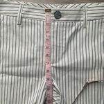 CAbi  Tick Tock Cropped Cream & Navy Blue Striped Trouser Pants 6 Photo 6