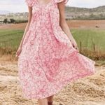 The GREAT Whipstitched Plumeria Pink Dress Size: 2 Size M Photo 0