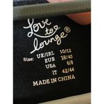 Love to Lounge black "Sweet Dreams" velour sleep pajama top sz S Photo 2