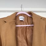 Korean style brown tan Long belted coat Size M Photo 2