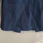 AYR Coup Blazer Navy Linen Notched Long Photo 12