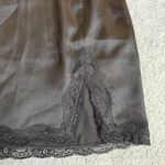 NEW Anthropologie Black Lace Satin Mini Skirt Size 6 Photo 4