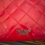 Victoria's Secret Victoria’s Secret Red Quilted Makeup Cosmetic Travel Bag Photo 3
