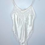 Victoria's Secret Vintage Cream Satin and Lace Teddy Bodysuit Size M Photo 0