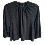 Everlane The Air Poet Tee Long Sleeve Shirt Black Size XSmall Photo 0