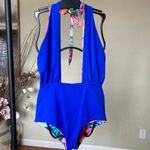 Mara Hoffman  floral one piece bathing suit "Flora" Halter size‎ S Photo 12