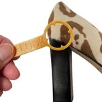 Kate Spade NY Cow Print Block Heel Pump Women’s 9 Calf Hair Italy Tan Brown Photo 9