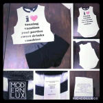Modern Lux Sleeveless T shirt/Tank‎ Size S Photo 1