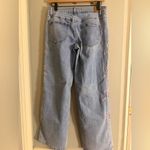 Gogo Jeans Light Wash Wide Leg Jeans Pink Bow Embroidery Size 7/28 Blue Photo 1