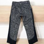 Lululemon Fit Physique Crop (19") Luon Suited Jacquard Black White / Black Sz 4 Photo 1