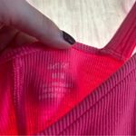 Aerie  Ribbed Corset Bodycon Mini Dress in Hot Pink Neon Size M‎ Photo 4