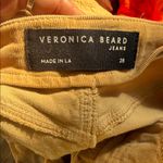 Veronica Beard  Corduroy Jeans tan high rise crosbie crop wide leg size 28 Photo 9