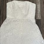 Lilly Pulitzer  Sienna white lace strapless dress Photo 4