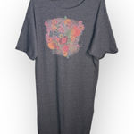 Natural Life Gray Ribbed Maxi Dress Casual Crew Neck Short Sleeve W1896 Sz XL Photo 0