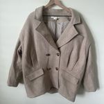 Veronica Beard  Ikaria Oversized Dickey Coat Oatmeal XL Photo 2