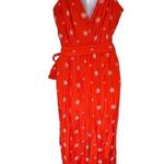 Loft  Red & White Floral Print Sleeveless Tank Jumper Women's Size 2 NEW $90 Photo 4