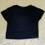 ZARA Black Cropped Tee Photo 0