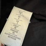 Nicholas Deep V Neck Floral Lace Midi Dress Black Size 2 Photo 10