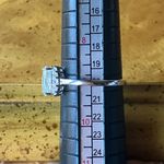 Natural Aquamarine Sterling Silver Ring Size 9 Photo 8