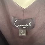 Connected Apparel Women’s 12 Black Floral Ruffle Dress Photo 2