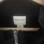 Chico's  Zenergy Black Pink Neema Cashmere Lace Mix Sweater Womens Zip Up 1 Small Photo 3