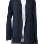 Barefoot Dreams Coastal Hooded Sweater Hoodie Stripe Pockets Cozy Chic Photo 2