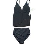 Beyond Control Womens Two Piece Swimsuit Tankini Bikini Bottom Black Size 8 Photo 1