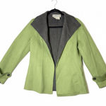 Carlisle  100% Wool Jacket/Coat - Lime Green with Dark Gray - Women's US Size 6 Photo 0