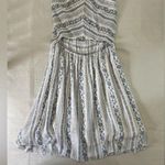 Prómesa Promesa Blue and White Patterned Dress Photo 0