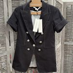 Veronica Beard NWT Hastings Dickey Short Sleeve Jacket Navy size 0 Photo 2