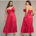 Hutch Anthro  Bow-Tie Maxi Dress, bright pink, Sz 18W Photo 1